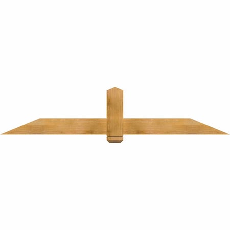 Ekena Millwork Eugene Rough Sawn Timber Gable Bracket, Western Red Cedar, 84"W x 17"H x 2"D x 6"F, 5/12 Pitch GBW084X17X0206EUG00RWR